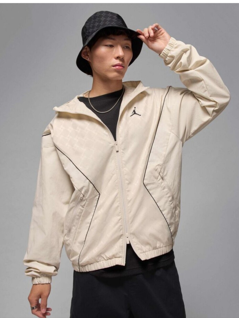 Rare Jordan Brooklyn Hooded Draft Jacket ~ Beige HV0554-104 | Men's: S *NWT